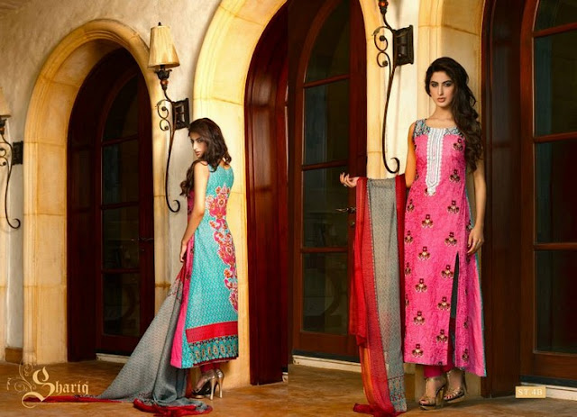Bella Designer By Shariq Textiles Embroidered Suits 2013