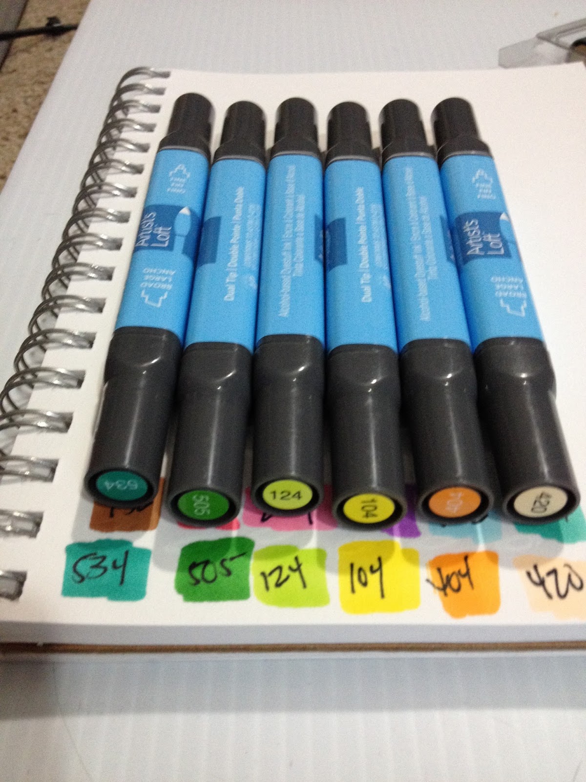 Artist Loft Markers Color Chart