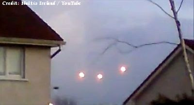 UFOs in Formation Over Cork, Ireland