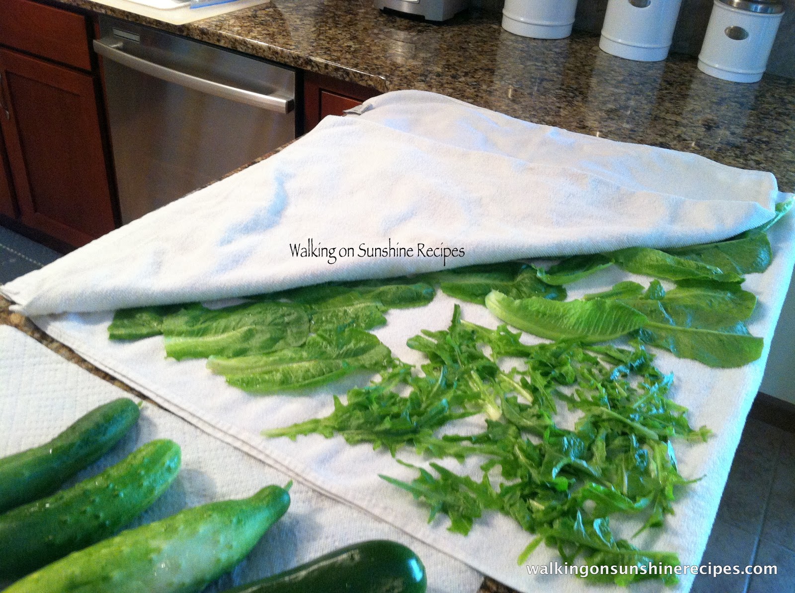 Tip Washing and Drying Lettuce Walking on Sunshine