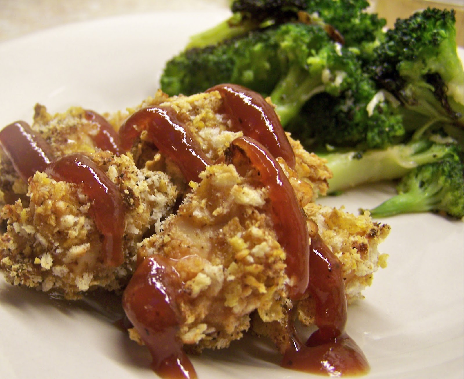 Little Mommy, Big Appetite Crispy Baked BBQ Ancho Chile Chicken Bites