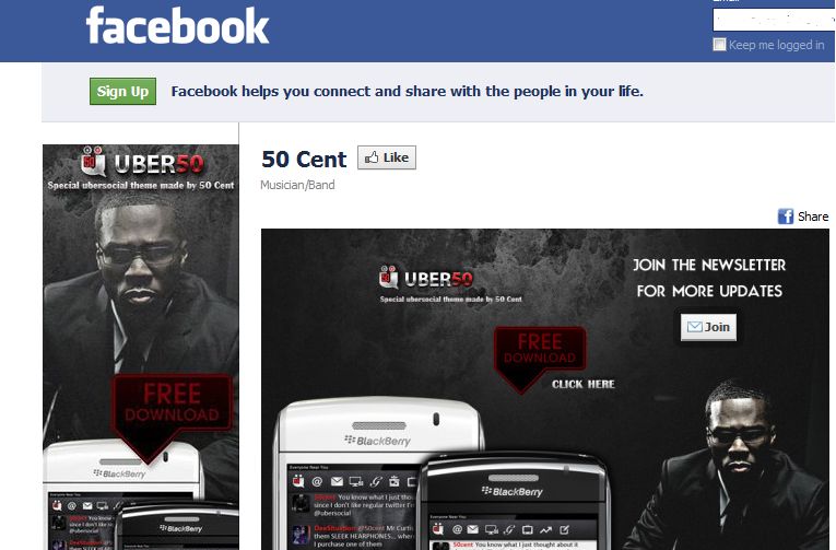 music on facebook