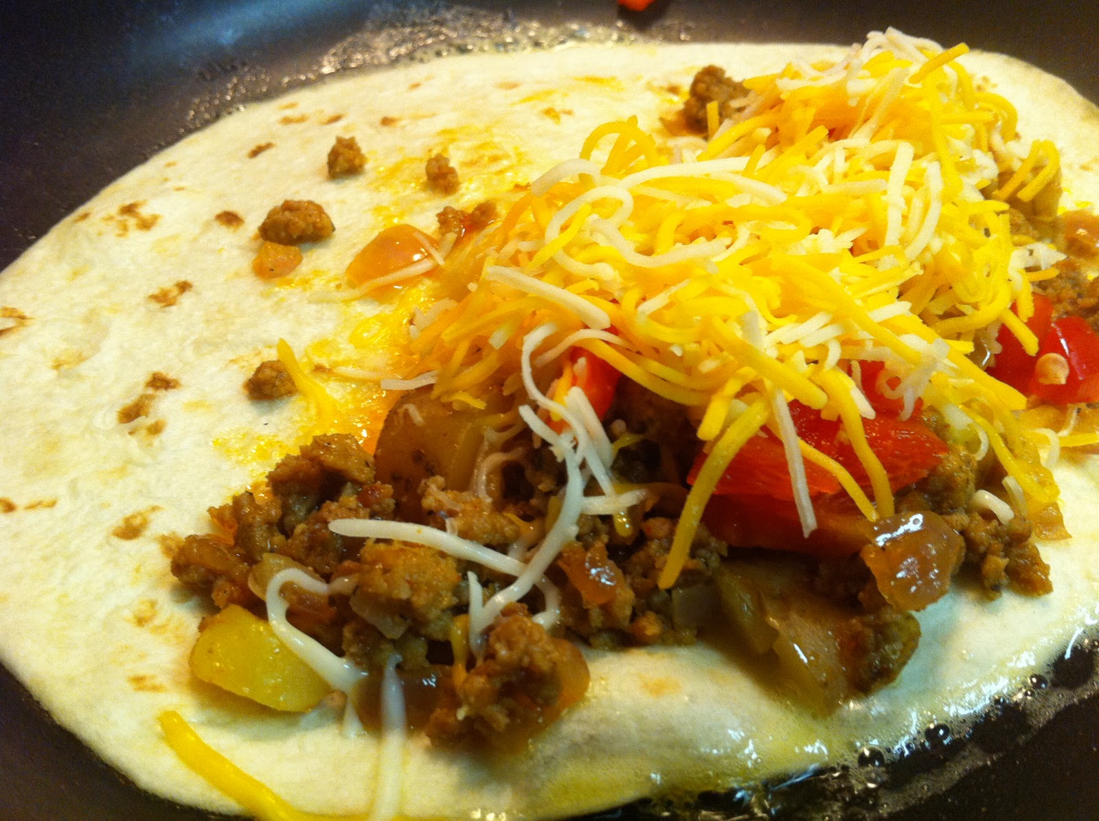 Bite and Booze Emeril's Chorizo and Potato Quesadillas with Cilantro