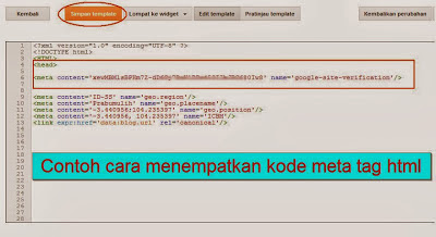 cara verifikasi blog ke google