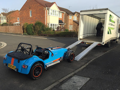The Caterham collection van - my R500's second home!