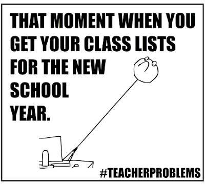 When you get your new class lists... #teacherproblems