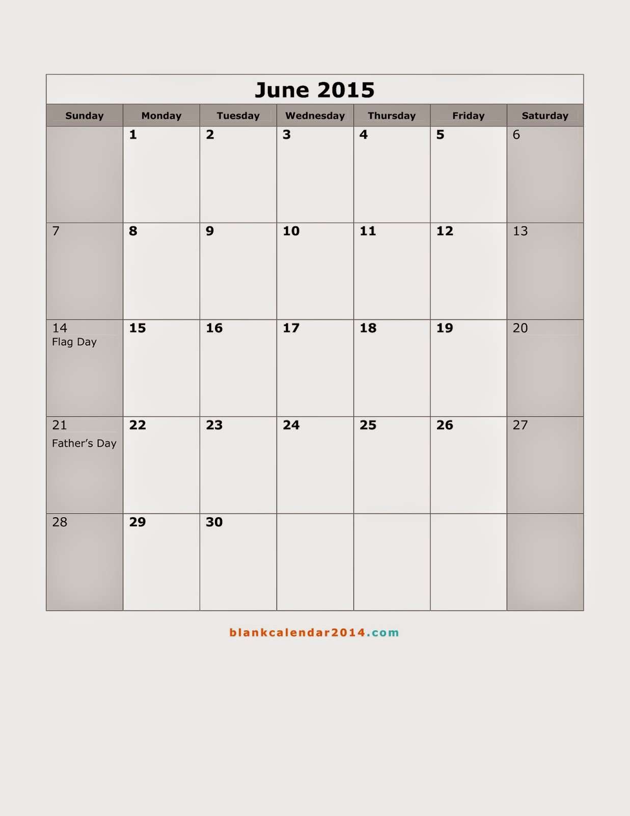 <strong>June 2015 Calendar</strong> - jjspaofazssecurity.yolasite.com June 2015 calendar template
