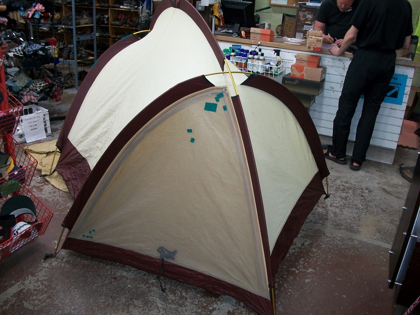 The Tent Archives Moss Olympic Vintage Tent Made in Camden Maine