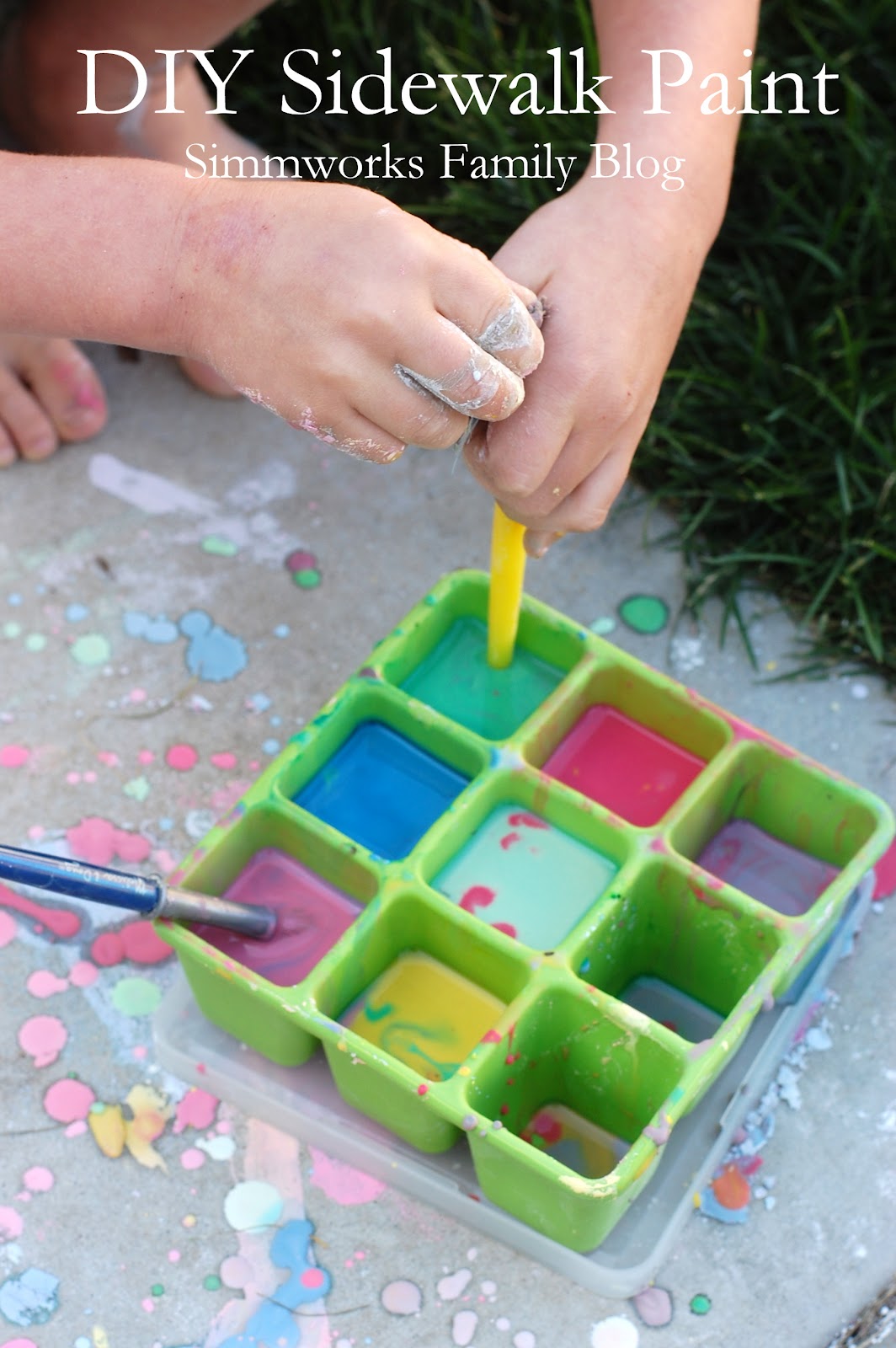 Make Your Own DIY Sidewalk Paint for Kids