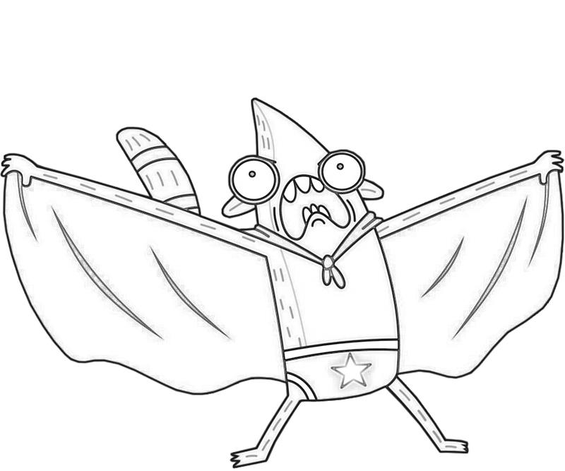 Rigby Superhero Coloring Pages rigby-superhero-coloring-pages