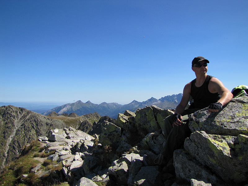 Szczyt Skrajnego Granata (2225 m n.p.m.). Szczyt Skrajnego Granata (2225 m n.p.m.).
