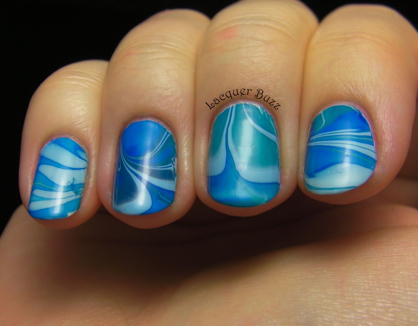 Lacquer Buzz: My first successful water marble