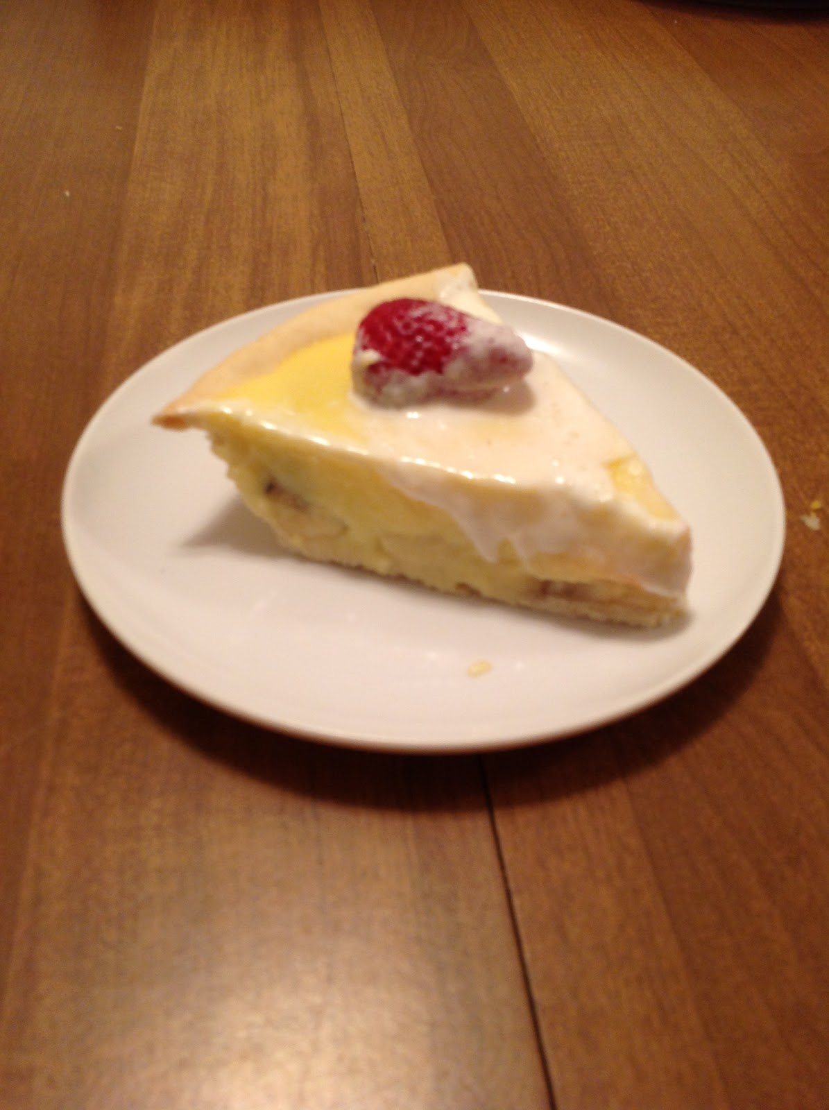 At Home At Lake Mac Strawberry Banana Cream Pie