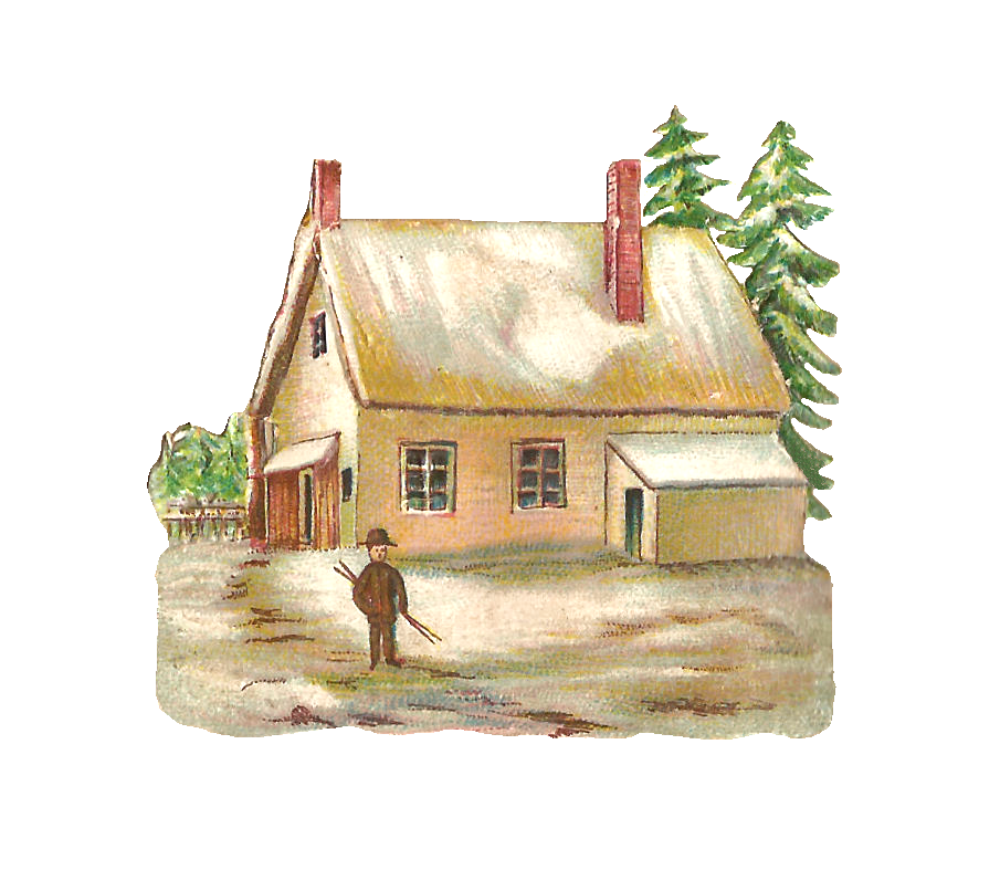 Antique Images: Free Digital House Graphic: Digital House ...