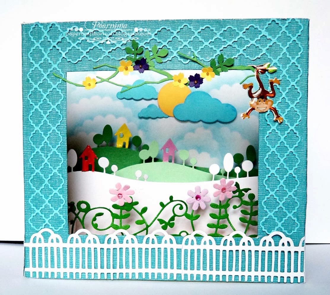 PAPER CRAFT HORIZON Diorama Box Card