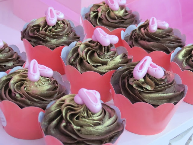 Cupcakes festa bailarina 50 Ideias de Cupcakes para festas infantis