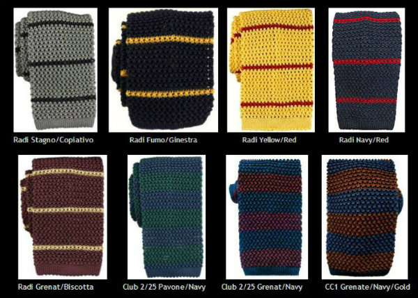 Nick Bronson Stripe Knitted Ties