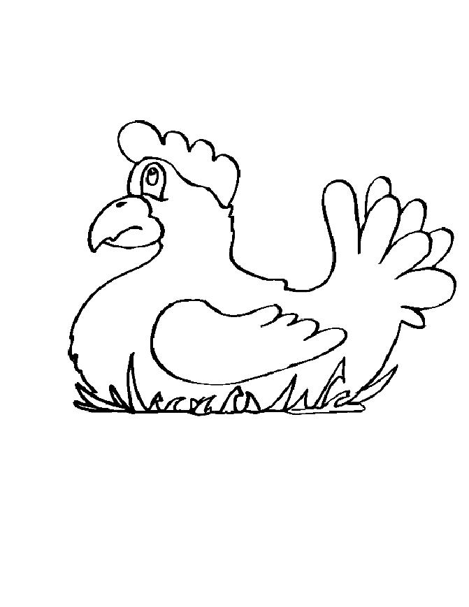 Dibujo de una gallina 