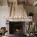 Cosy rustic fireplace