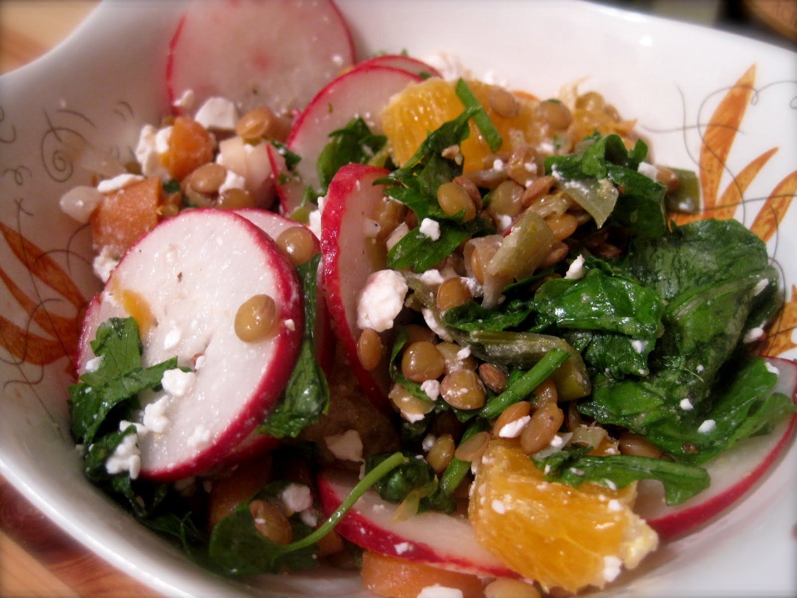 Kvell in the Kitchen Warm Lentil Salad