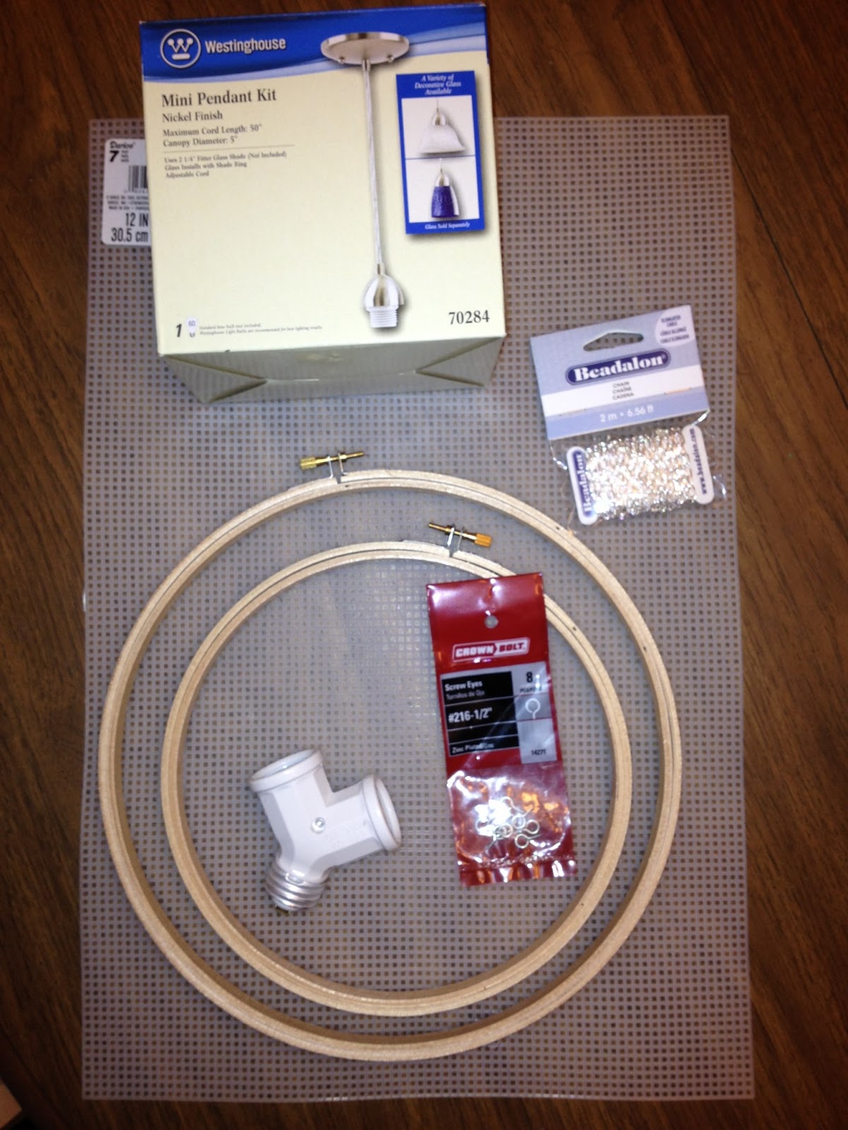 Between the Rafters DIY Drum Shade With Crystals Tutorial