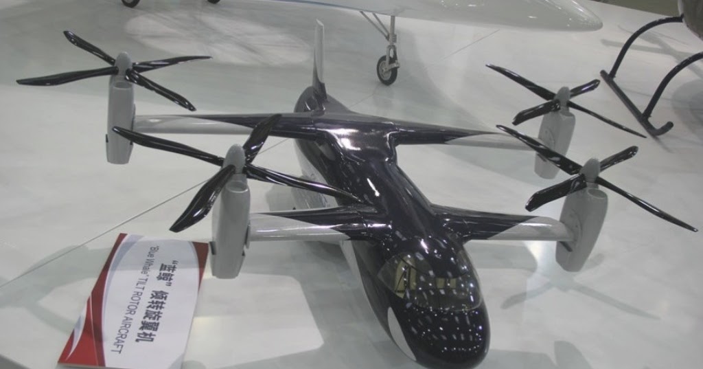 Chinese Blue whale Quad Rotor Vertical Takeoff And Landing Aircraft