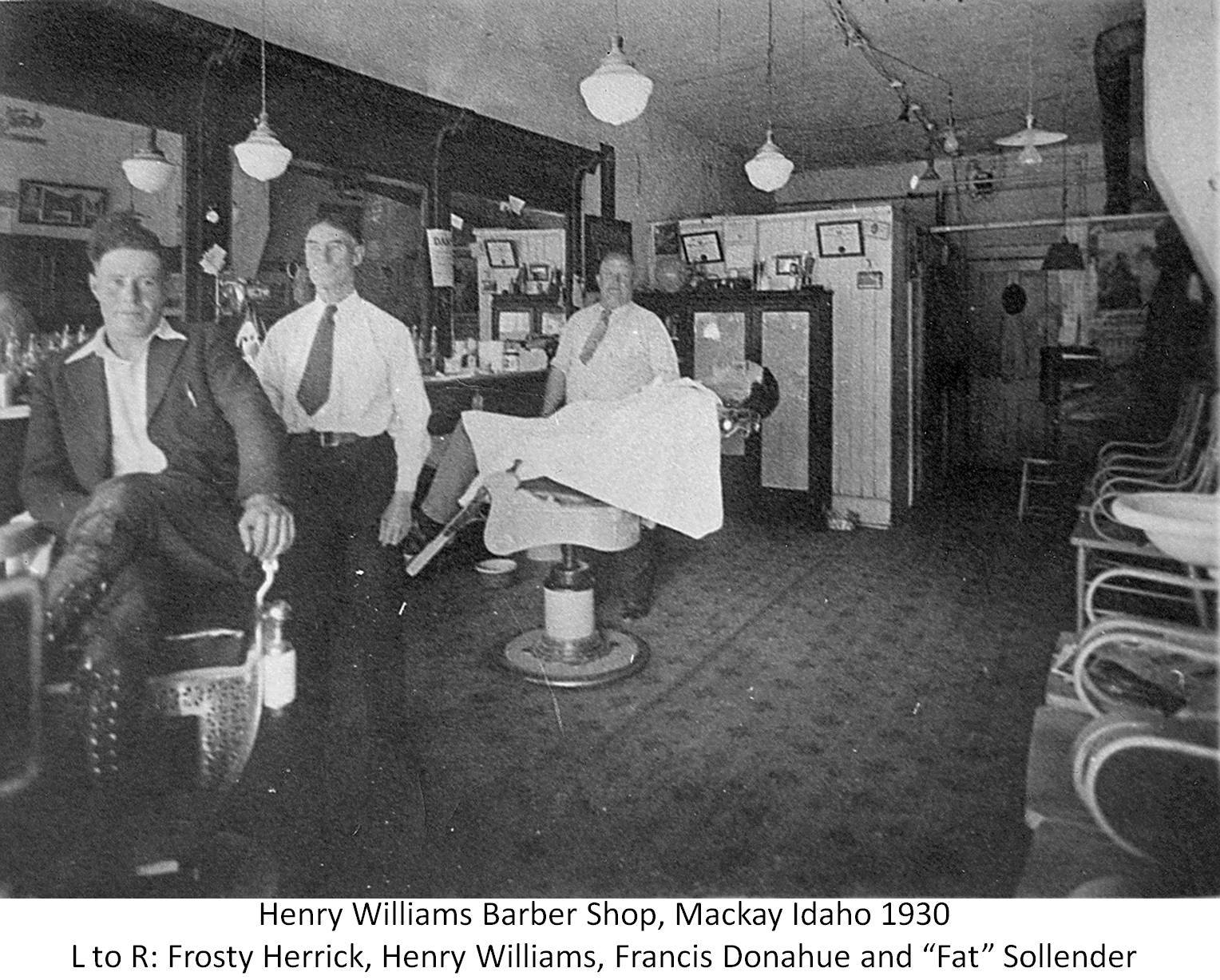 Williams was a barber in 2