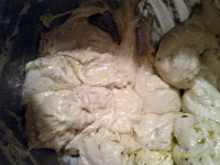 Make small portions of the flour
