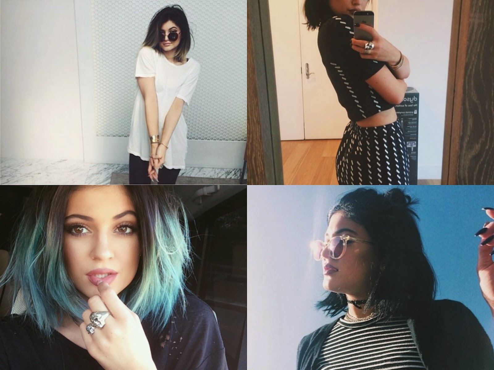 7. Kylie Jenner's Short Blue Hair Photoshoot - wide 7