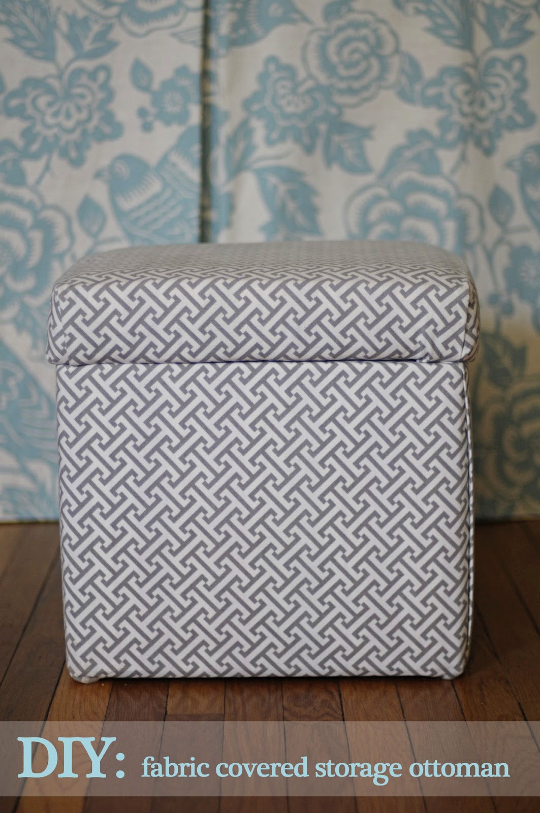 NoSew storage ottoman cover JULIA RYAN
