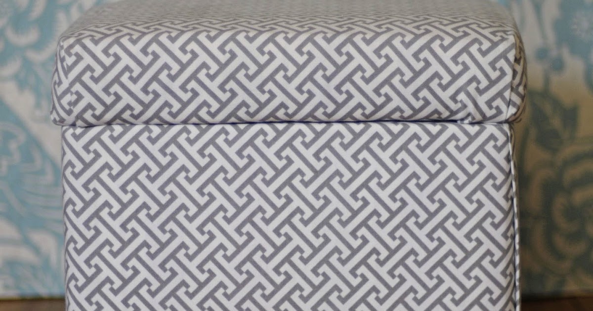 Julia Ryan NoSew storage ottoman cover
