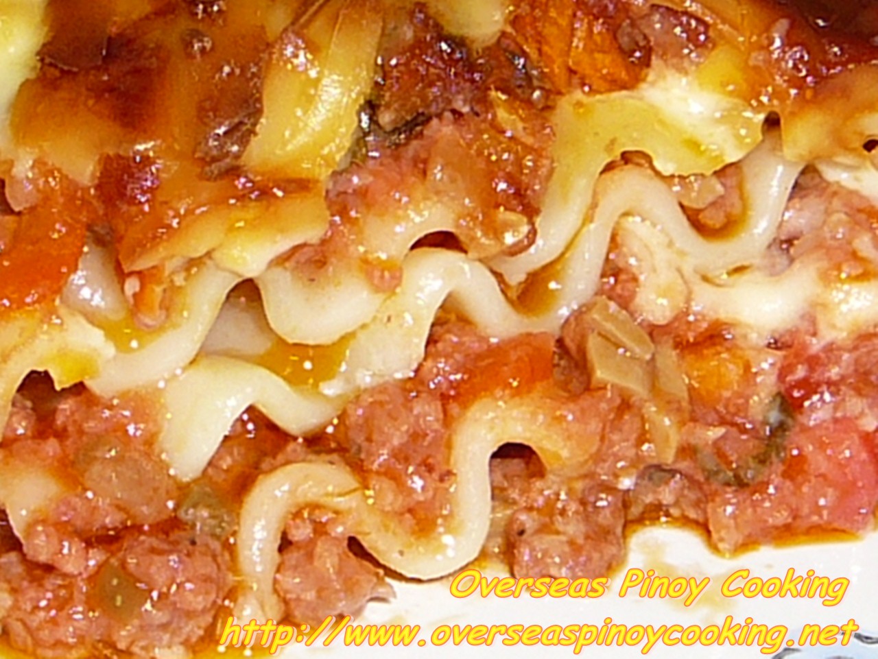 Overseas Pinoy Cooking Cheesy Pinoy Lasagna