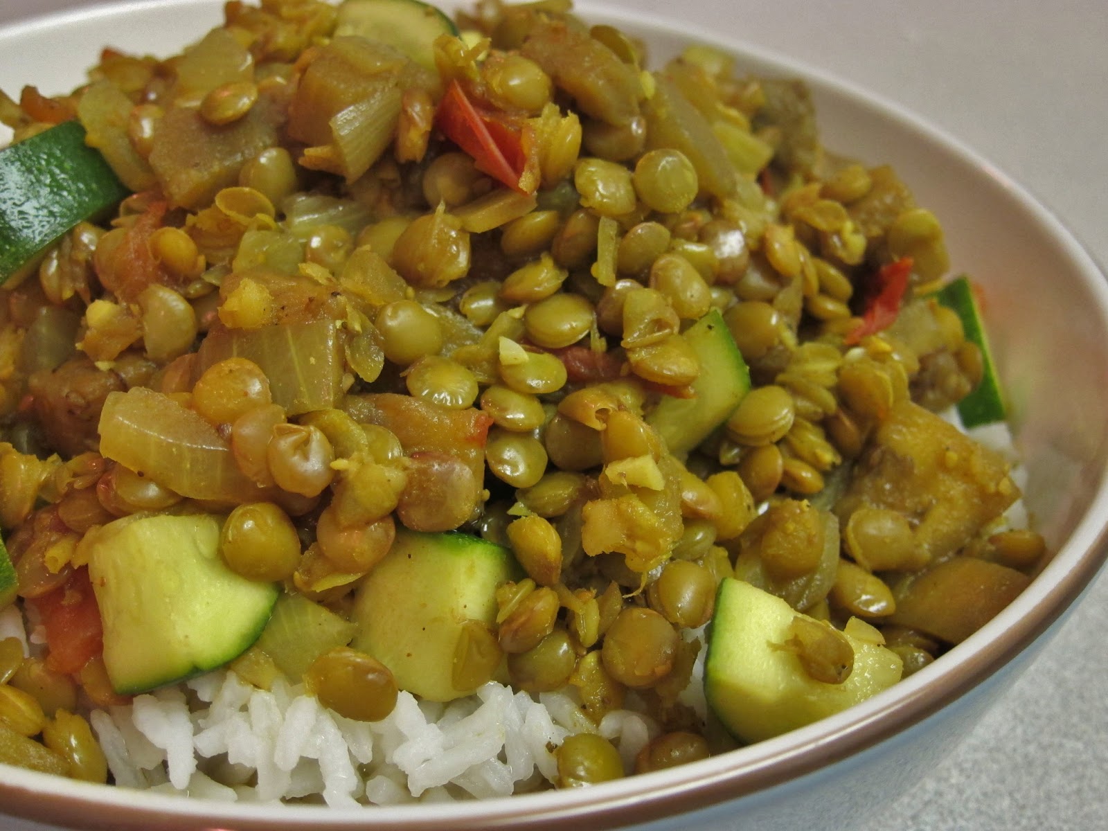 The Vegan Chronicle Lentils with Eggplant and Garam Masala