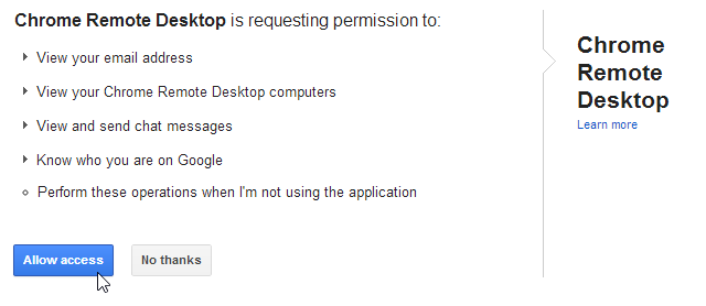 do i need chrome remote desktop host