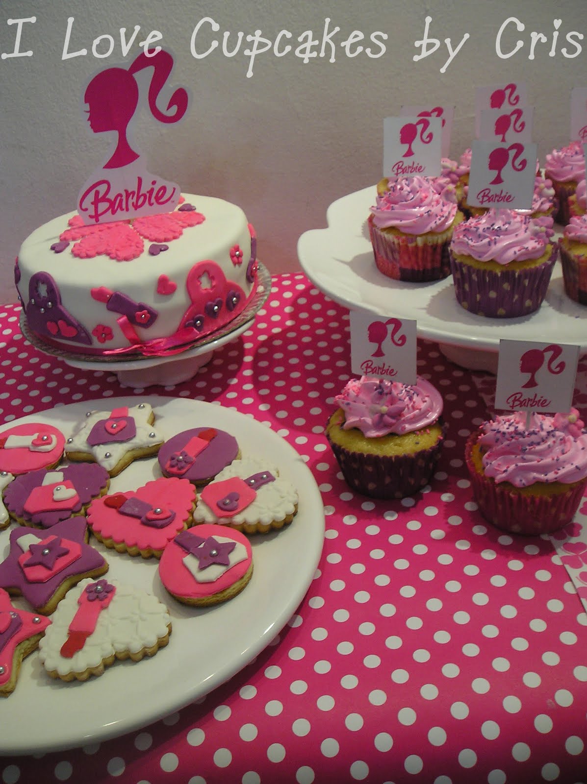 mesa de dulces barbie