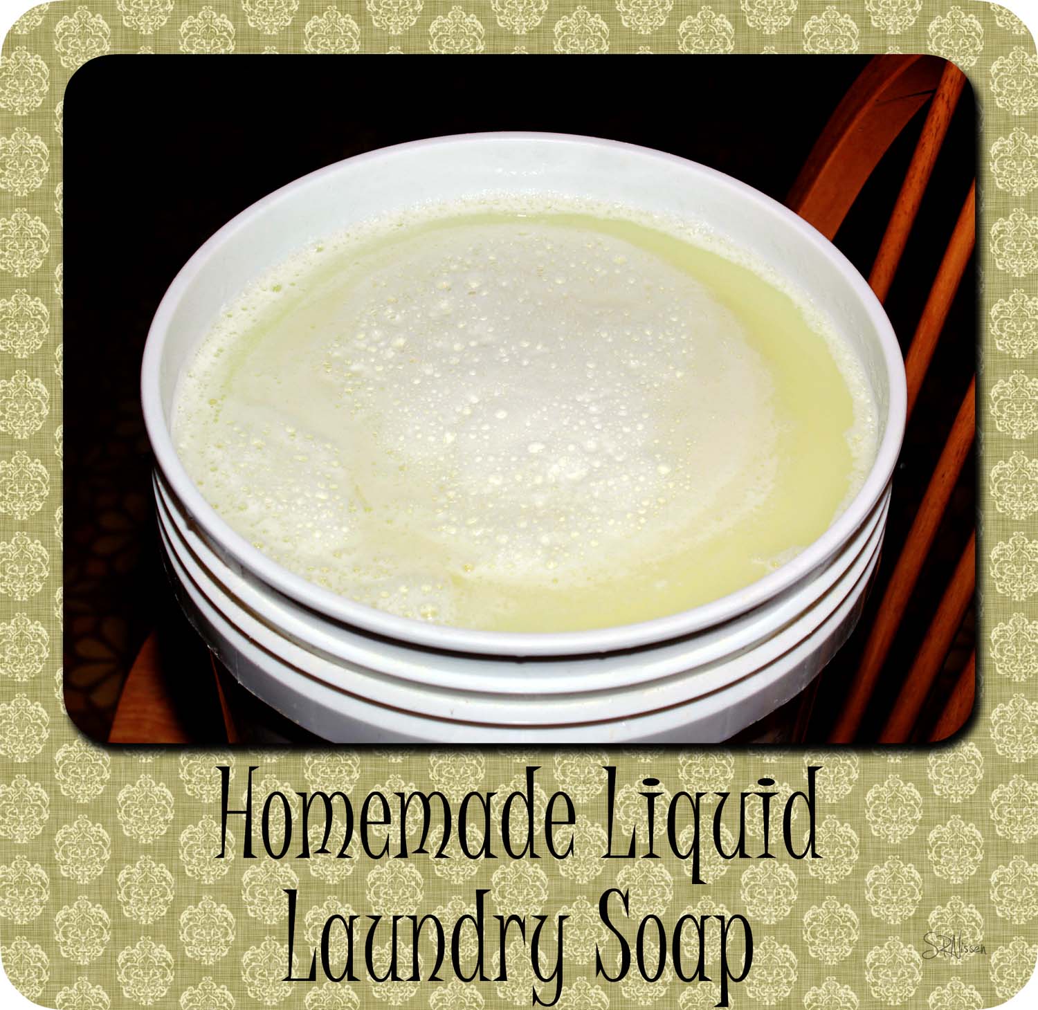 Egg Beaters & Color Crayons DIY Liquid Laundry Soap