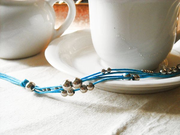 silver and turquoise bracelet