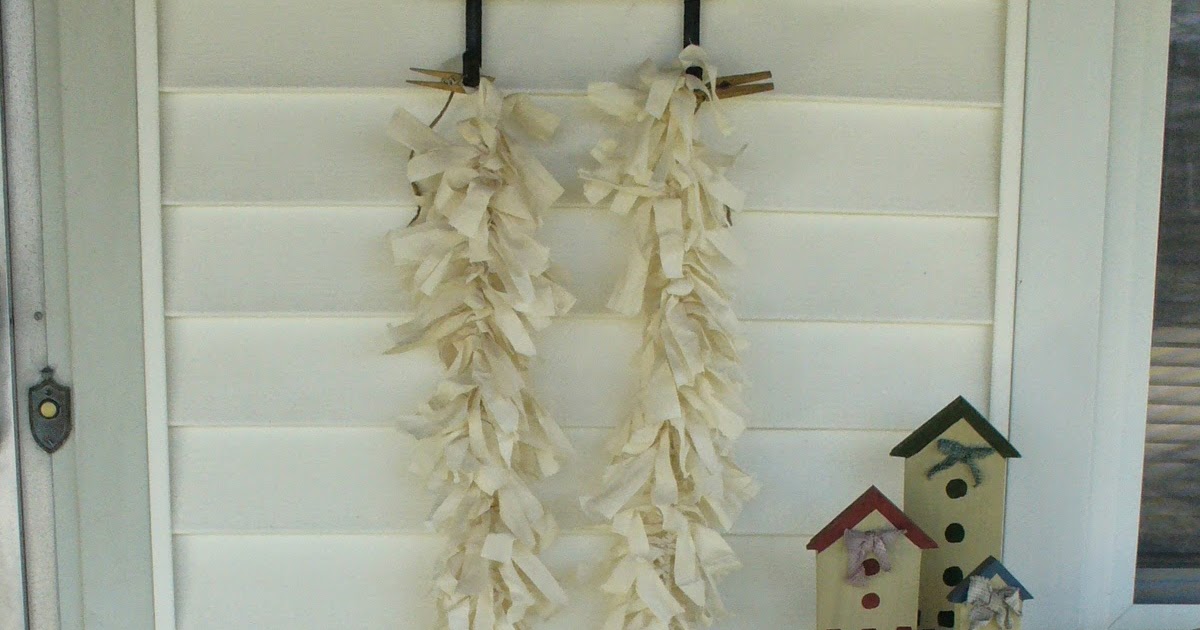 Ashlawnfarms Rag Quilt Creations How to make a rag swag garland free
