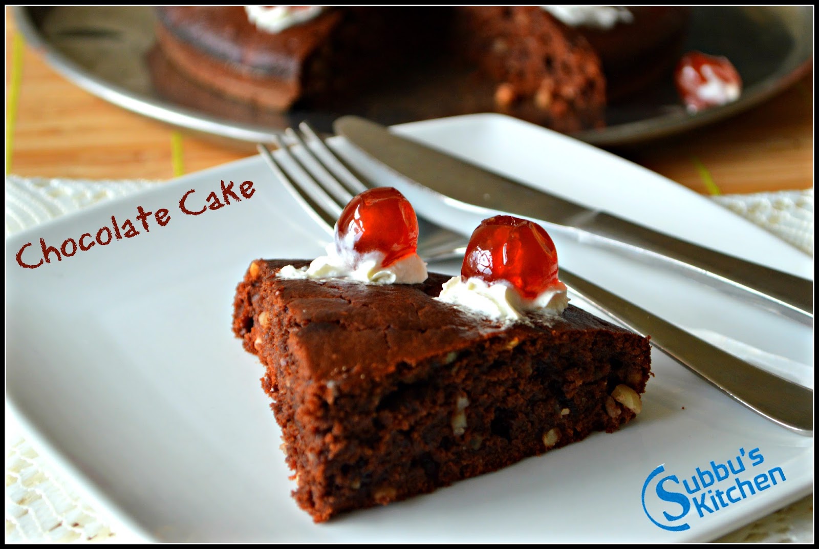 Eggless Chocolate Cake Eggless Chocolate Cake