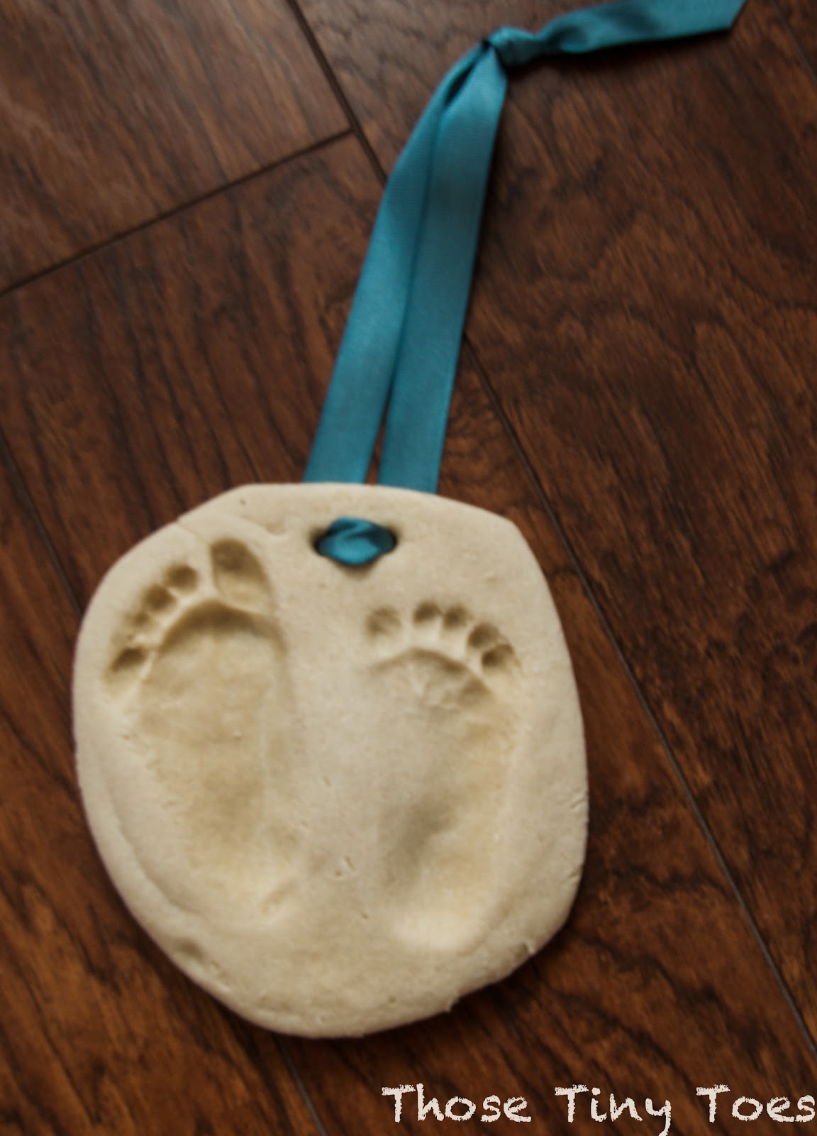 Those Tiny Toes Footprint from Salt Dough
