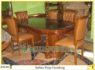 Kursi dan Meja Makan Ukiran Kayu Jati Salina Meja Gendong Kursi dan Meja Makan Ukiran Kayu Jati Salina Meja Gendong