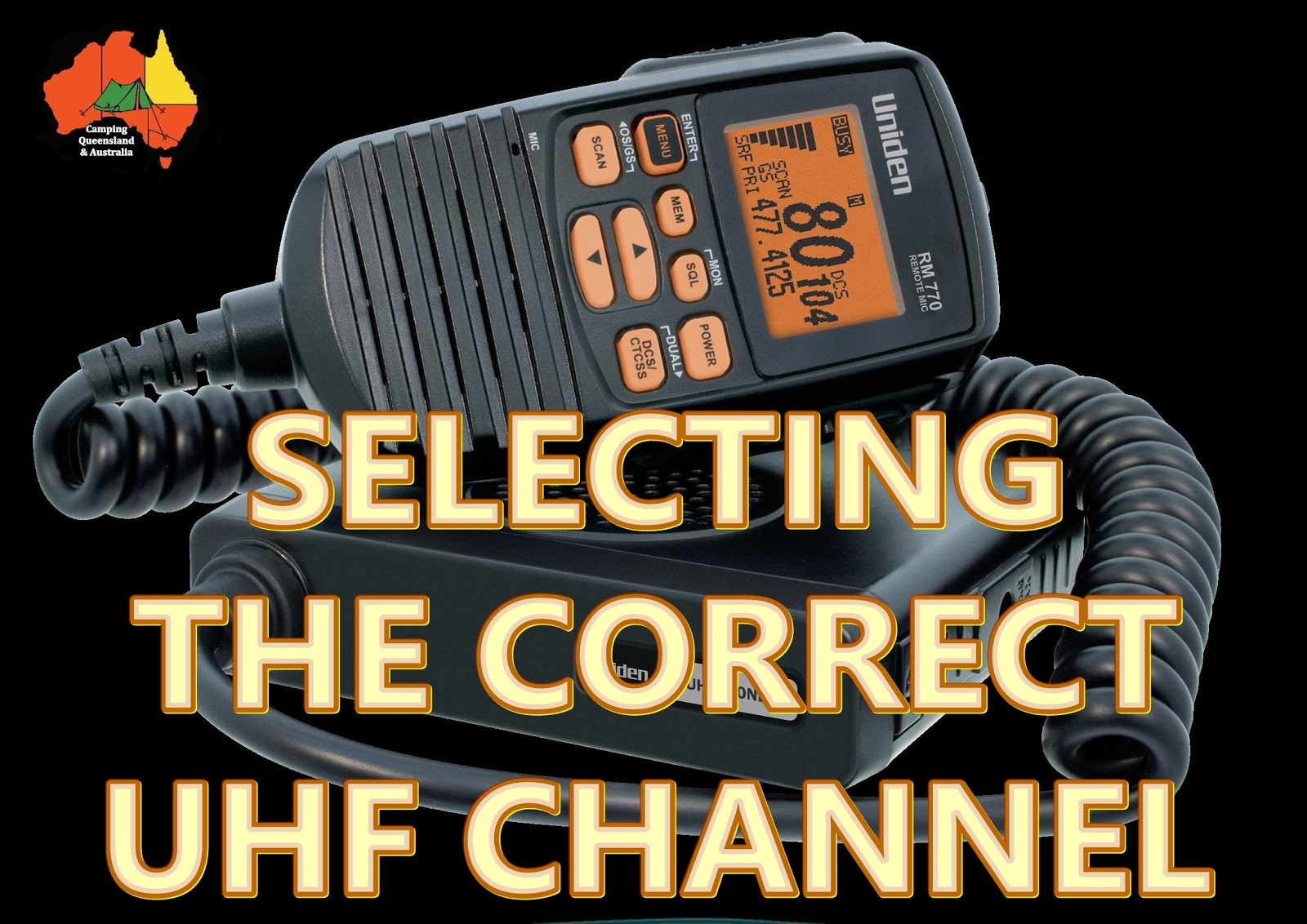 Camping Queensland and Australia Selecting UHF Channels