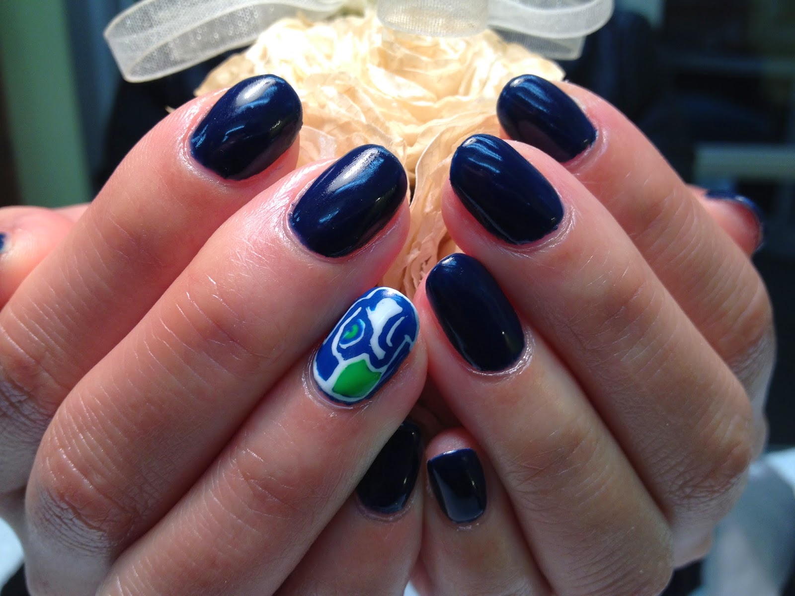 2. Seattle Seahawks Nail Designs for Super Bowl - wide 8