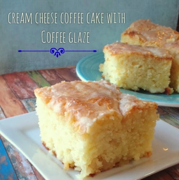 Crazy for Cookies and more Cream Cheese Coffee Cake with Coffee Glaze