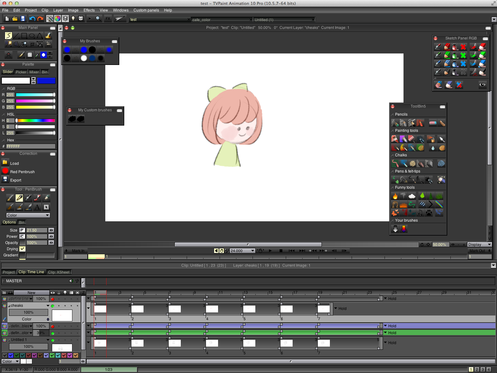 Animate with TVPaint TVPaintで出来ること