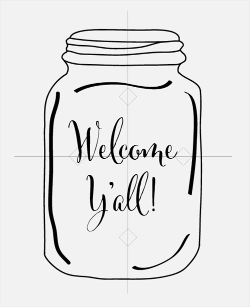 Crocus Lane Welcome Ya Ll Mason Jar Door Hanger Tutorial
