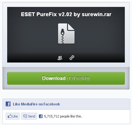 ESET PureFix 2.03 (2012) free