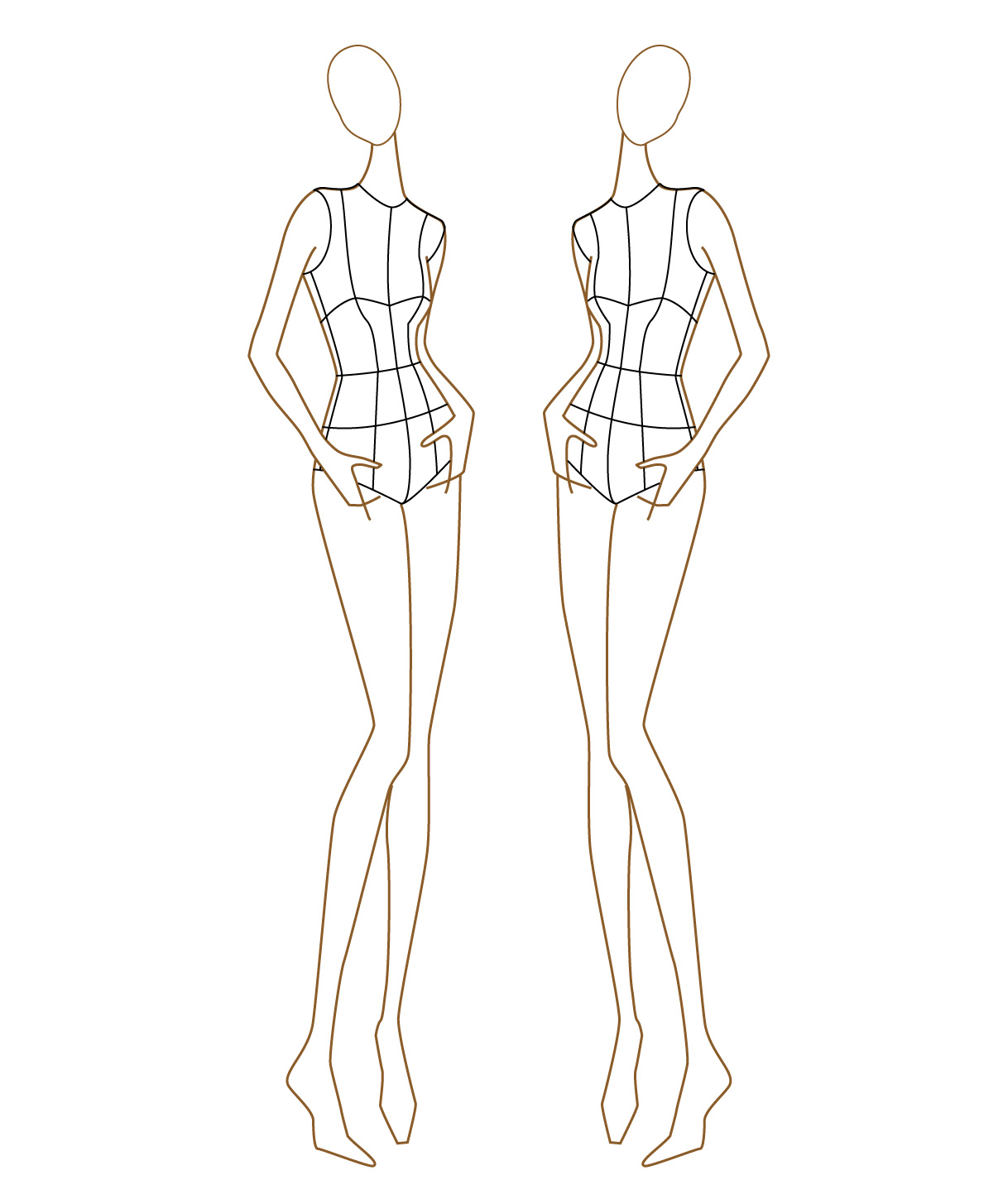 <strong>PRINTABLE TEMPLATES Fashion Figure Templates ( Fashion</strong> ... Fashion drawing figure templates