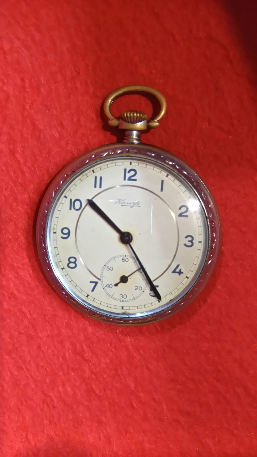 Antique Джобен часовник Pocket watch Kienzle 10 Rubis Made in Germany