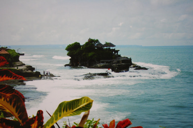 Tanah Lot temple in the sea